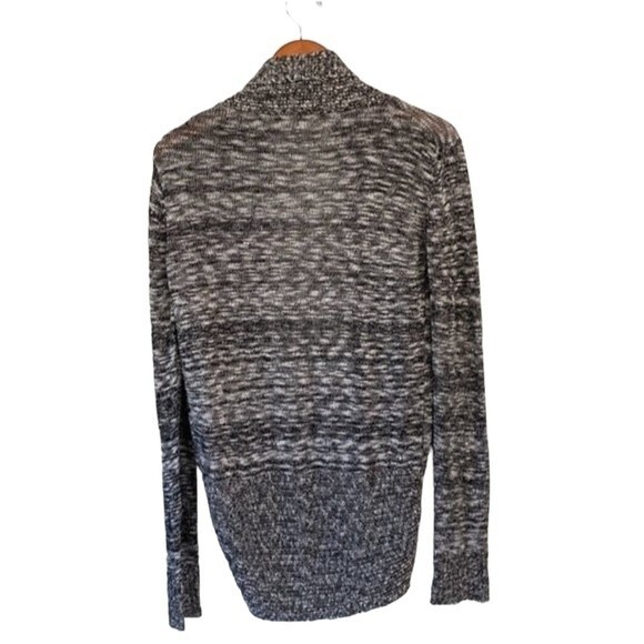 Cardigan Open Front Knit Cascade Rounded Cardigan Sweater High Low Long Sleeve - Picture 6 of 13